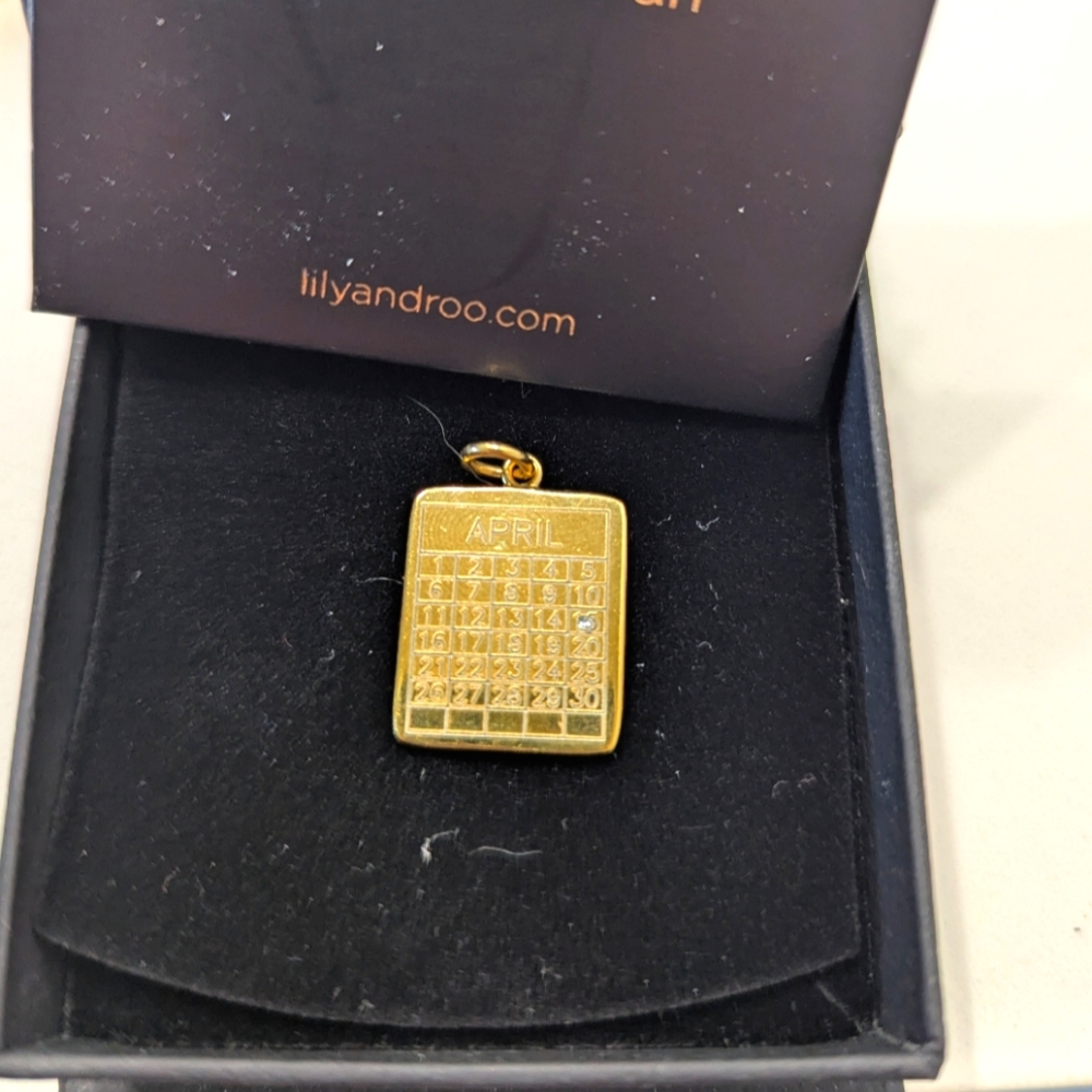 Sample Calendar Charm with Custom Date
